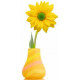 Sticker fleur jaune en pot