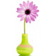 Sticker fleur violet en pot