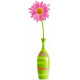 Sticker fleur rose en pot