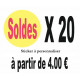 A) Stickers SOLDES Quantité 20