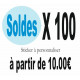 C) Stickers SOLDES Quantié 50