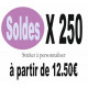D) Stickers SOLDES Quantité 250