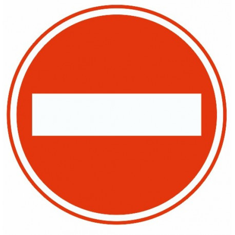 Sticker interdit de stationner