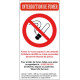 Sticker interdit du fumer