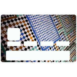 Sticker carte bancaire Mosaique