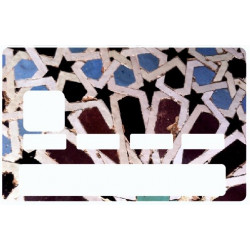 Sticker carte bancaire Mosaique