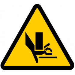 Sticker Danger risque écrasement