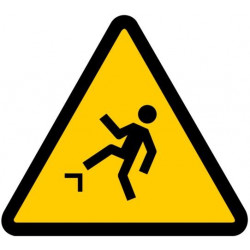 Sticker Danger risque de chute