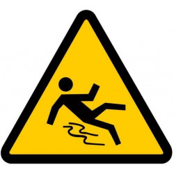 Sticker Danger risque de glissade