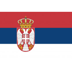 Sticker drapeau Serbie