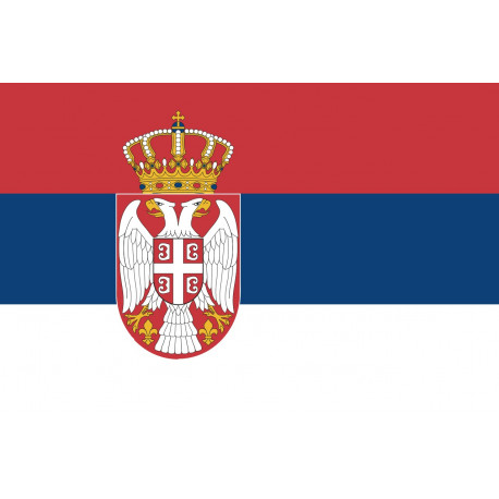 Sticker drapeau Serbie