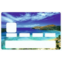 Sticker carte bancaire Fleurs rose