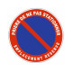 Sticker prière de ne pas stationner 