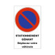 Sticker stationnement génant déplacez votre véhicule