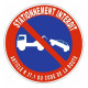 Sticker stationnement interdit - Article R37.1 