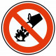 Sticker interdiction jeter eau - eteindre