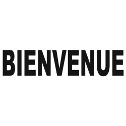 A- Sticker lettrage BIENVENUE