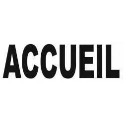 Sticker lettrage ACCUEIL