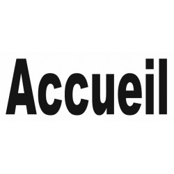 Sticker lettrage Accueil (en minuscule)