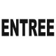Sticker lettrage ENTREE