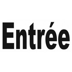 Sticker lettrage Entrée (en minuscule)