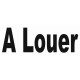 Sticker lettrage A Louer (en minuscule)
