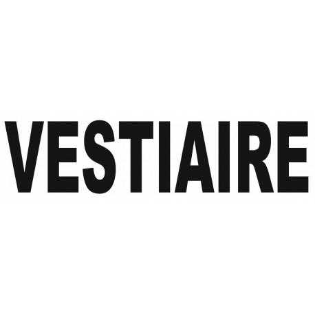 Sticker lettrage VESTIAIRE