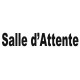 Sticker lettrage Salle d'attente (en minuscule)