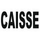 Sticker lettrage CAISSE