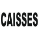 Sticker lettrage CAISSES