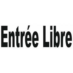 Sticker lettrage Entrée Libre (en minuscule)