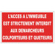 Sticker interdit aux démarcheurs