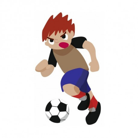 Autocollant mural Foot Dribleur