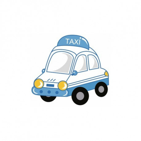 Sticker Voiture taxi rouge