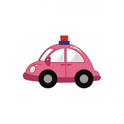 Sticker Voiture rose