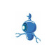 Sticker Robot roue rose