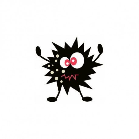 Sticker Extraterrestre UV orange