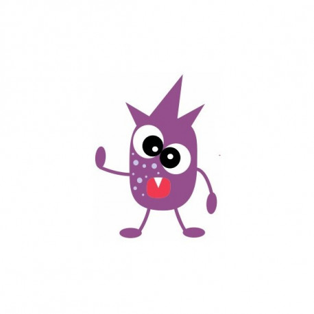 Sticker Extraterrestre Peureux Marron