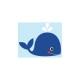Autocollant Marin Baleine