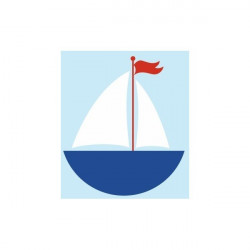 Autocollant Marin Bateau voile