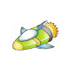 Sticker espace Voiturette astronaute
