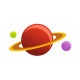 Sticker espace Fusée en vol