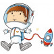 Sticker espace Satelite