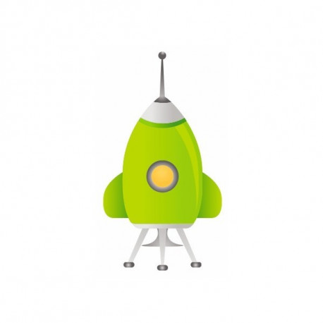 Sticker espace Planète Rose