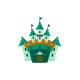 Sticker Chateau fort Géant vert