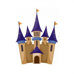Sticker Chateau fort Violet
