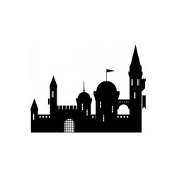 Sticker Chateau fort avec donjon