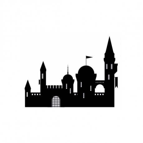 Sticker Chateau fort avec donjon