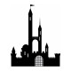 Sticker Chateau avec tours
