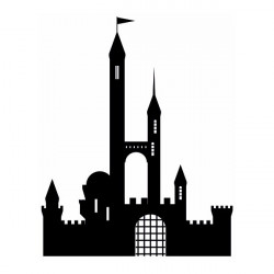 Sticker Chateau avec tours